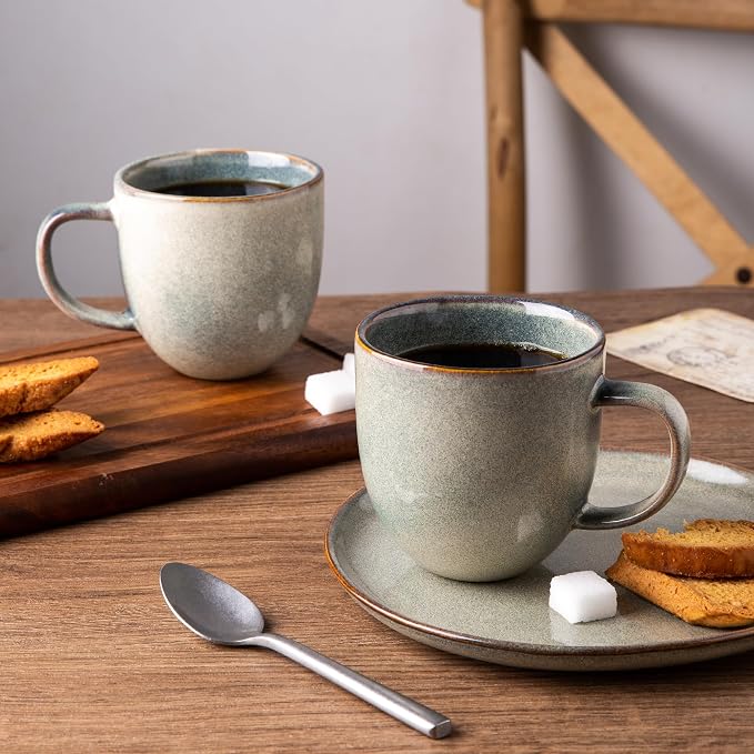 AmorArc 12oz Coffee Mugs, Ceramic Coffee Mugs set of 6 - Image 5
