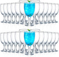 Patelai Set of 30 Water Goblet, 16 oz Clear Drinking Glasses Bulk Dishwasher by Patelai