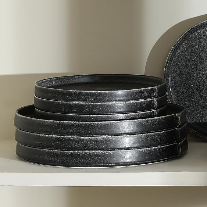 Stone Lain Bao 4-Piece Salad Plate Set Stoneware - Image 6
