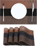 Leetaltree Brown with Black Striped Placemats Set of 4 by Leetaltree-ArtatEveryTable
