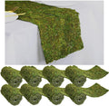 Dried Moss Table Runner Preserved Moss Mat Artificial Green Moss Roll by Jutom
