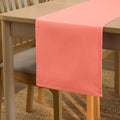 Encasa XO Table Runner, Cotton Canvas Dining Runner 13"x72" | Coral, 180 GSM by EncasaXO
