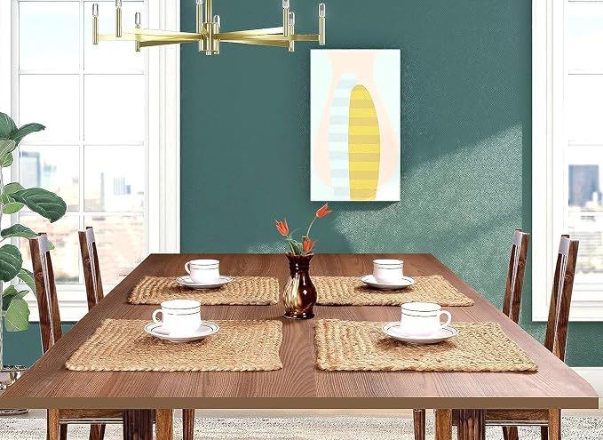 The Home Talk Jute Cotton Hand Woven Table Runner/Placemats - Image 3