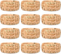 Woven Napkin Rings, Natural Tan, farmhouse rustic design, fits cloth & paper by CLEENTABLE