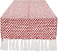DII Woven Basics Collection 100% Cotton Knit Table Runner, Tango Red by DII