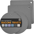 Silicone Trivet Mats 4 Heat Resistant Pot Holders Multipurpose Non-Slip Hot Pads by Unknown