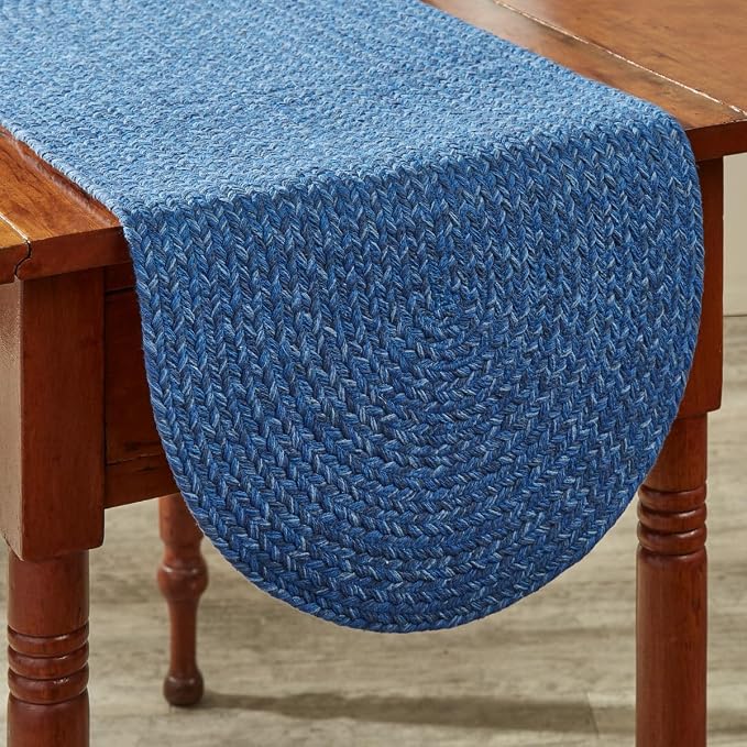 Park Designs Blue Spice Bin Table Runner 15" x 54", Braided | Cotton | - Image 2