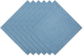 DII Variegated Tabletop Collection, Napkin Set, Light Blue, 6 Piece by DII