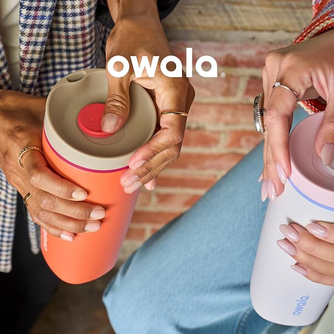Owala SmoothSip Slider Insulated Stainless Steel Coffee's Tumbler, Reusable - Image 5