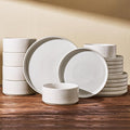 Stoneware Dinnerware Sets, Reactive Glaze Dishes Set by FamiwarePremium
