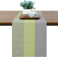 Table Runner 88 Inches Long, Vinyl Woven Farmhouse Table Runners | Washable by Chitomars