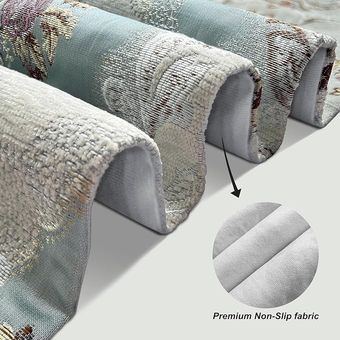 120" Long Table Runner Luxury Retro Embroidery Pattern - Image 4