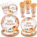 NatNarr 175 Pcs Little Pumpkin Baby Shower Party Decorations Includes Fall by NatNarr