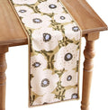 bilin gaier Designer French Linen Table Runner, Floral Pattern, Dining Table by bilingaier
