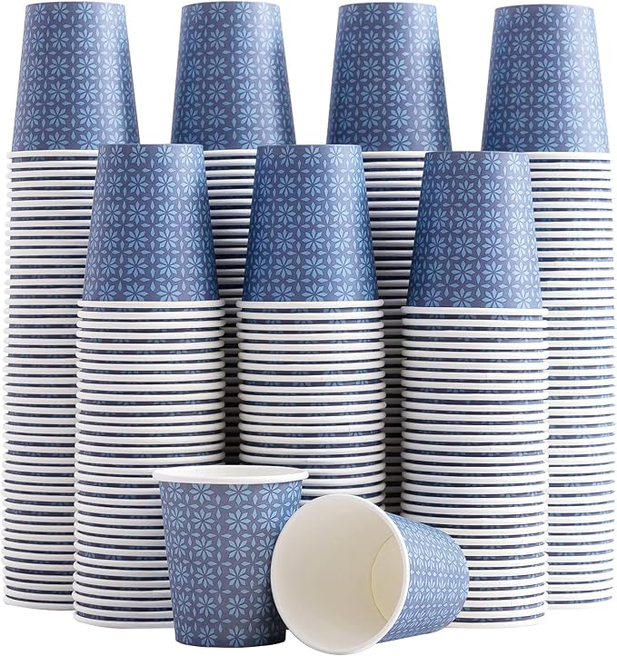 Clawsoff 300 Pack 5 oz Paper Cups Disposable Bathroom Mouthwash Cups Navy | by BuyNow