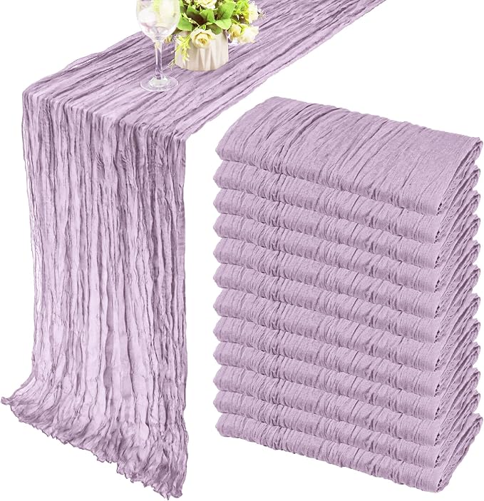 12 Pack Boho Gauze Table Runner by Fivenl