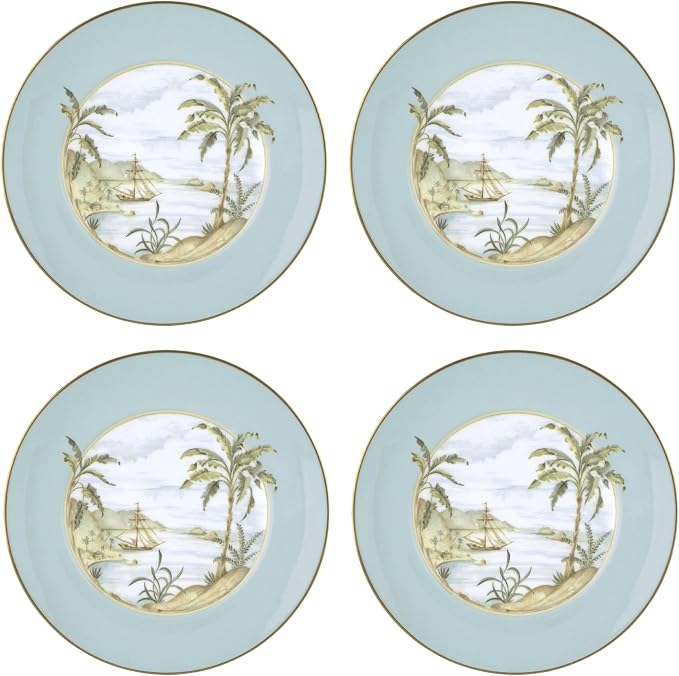 Lenox British Colonial 4-Piece Accent Plates, Appetizer Plate Set by Lenox