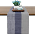 Table Runner 88 Inches Long, Vinyl Woven Farmhouse Table Runners | Washable by Chitomars