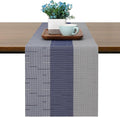 Table Runner 53 Inches Long, Vinyl Woven Farmhouse Table Runners | Washable by Chitomars