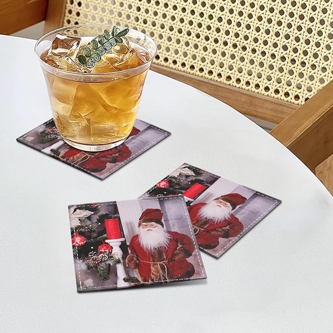 XINYIMAI Custom Leather Coasters Set of 6 - Image 5