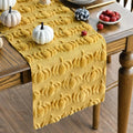 Artoid Mode Ginger Soft Faux Fur Pumpkins Fall Table Runner 13x72 Inch | by ArtoidMode