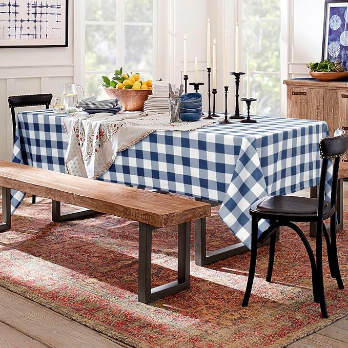 60 x 84 Inch Checkered Tablecloth Rectangle - Image 6