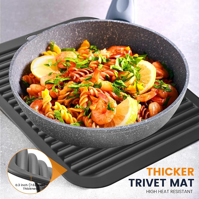 Silicone Trivet Mats 4 Heat Resistant Pot Holders Multipurpose Non-Slip Hot Pads - Image 4