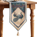 bilingaier Vintage Blue Peacock Small Table Runner by bilingaier