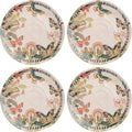Karma, 8.75 inches Melamine Salad Plates Set of 4, Reusable Dishwasher Safe by KarmaGifts