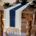 EMMTEEY Boho Table Runner with Tassels 72 Inches Long, Scratch & Heat Resistant by EMMTEEY