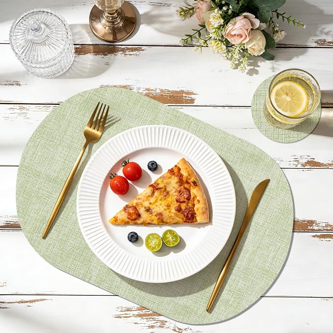 Faux Leather Placemats Set of 4 - Image 2