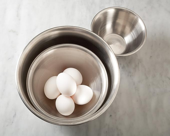 Fox Run Stainless Steel Mixing Bowl, 6.25 & 10.75 Quart Mixing Bowl Set | - Image 2