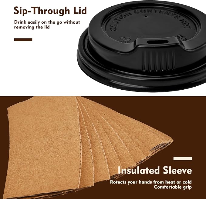YEEHAW 16 oz 500 Pack Disposable Coffee Cups - Image 4