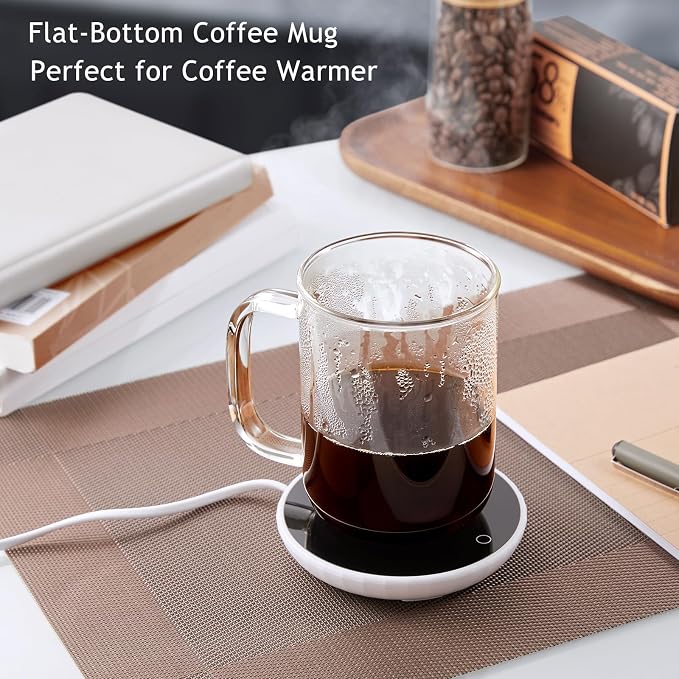 Glass Coffee Mugs, 20 oz Ice Coffee Cups Set of 6, Large Clear Tea Cups - Image 3