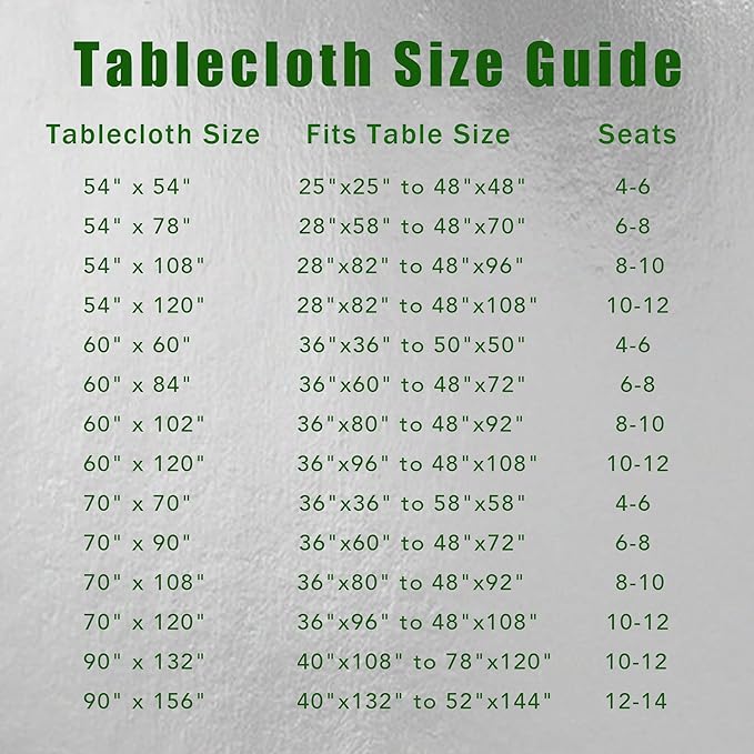 sancua Rectangle Tablecloth - 60 x 120 Inch - Stain and Wrinkle Resistant Washable Polyester Table Cloth, Decorative Fabric Table Cover for Dining Tables, Buffet Parties and Camping, White