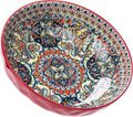 Large Serving Bowls, 75 Oz Fruit Salad Bowls, Bohemian Style Large Porcelain by Ronanemon