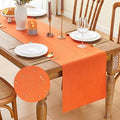 YATOJUZI Orange Table Runner Seasonal Fall Kitchen Dining Table Centerpieces by YATOJUZI