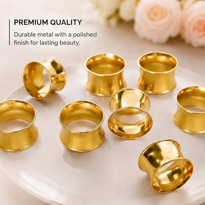 Durable Metal Iron Napkin Rings - Image 8