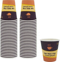 PAMI Disposable Paper Coffee Cups 10 oz, Single-Use, Leak Resistant by PAMI