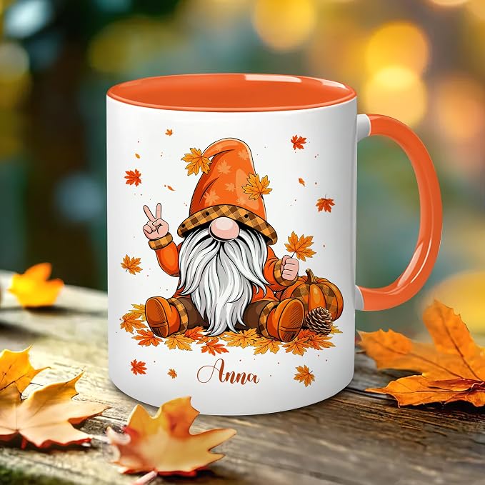 Hyturtle Personalized Fall Gnome Mug - Image 7