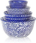 Selamica Ceramic Mixing Bowls, Nesting Bowls Set of 4 by Selamica