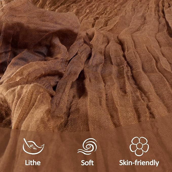 6 Pack Brown Cheesecloth Table Runner 10Ft Gauze Cheese Cloth Table Runner - Image 5
