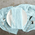 Efavormart 5 Pack 24"x19" Baby Blue Matte Gauze Cheesecloth Napkins, Serene by efavormart