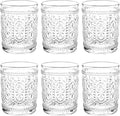 Bekith 6 Pack Drinking Glasses, 9.5 oz Romantic Water Glasses by Bekith
