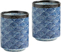 Japanese Tea Cups 10oz Ceramic Coffee Mug No Handle Set of 2 | Classic Oriental by WEOPYCJ
