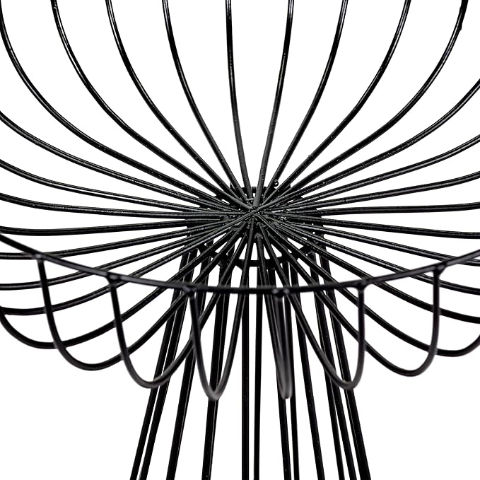 Serax Home Decor Fruit Bowl | Metal sculptures interior accessories by Antonino Sciortino | Oval Iron Kitchen Basket | Modern House Decor or Kitchen Storage for Counter and Table (bread basket, black)