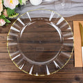 Efavormart 11" Dinner Plates – Set of 10 Plastic Clear Round Disposable Plates by efavormart