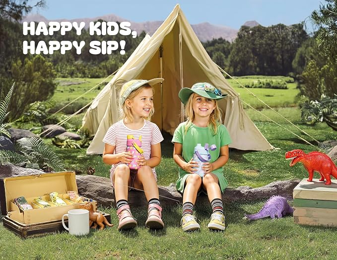 12 oz Kids Stainless Steel Water Bottle: Leakproof, Keep Cold 24H, Easy Clean - Image 2