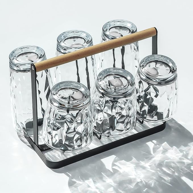 Top-spring 12+16 Oz Reusable Plastic Water Tumbler 8pcs Clear BPA Free | - Image 7