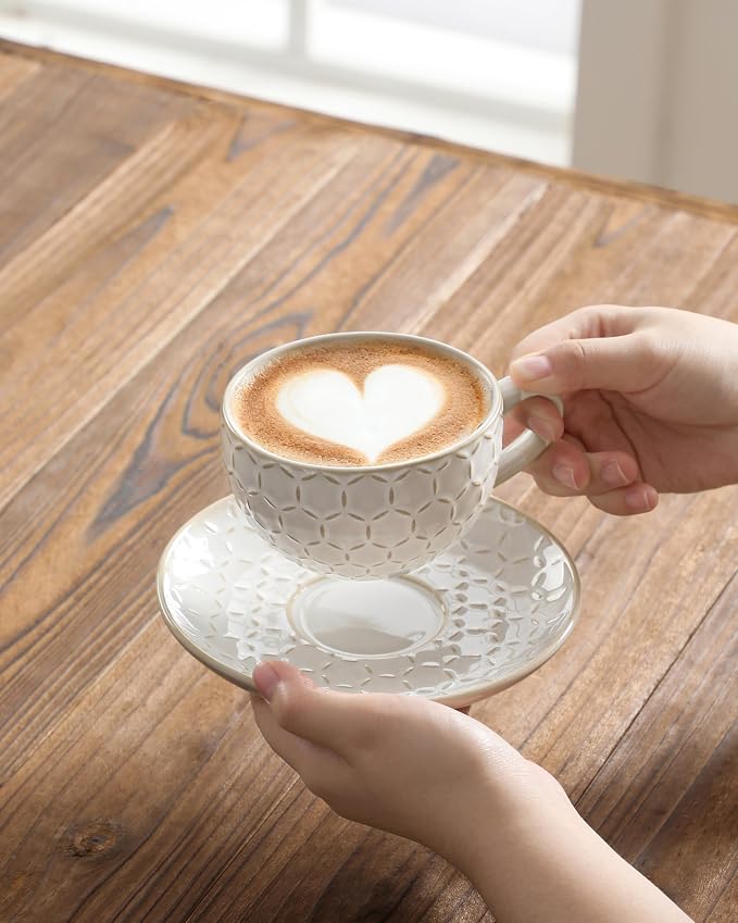 MALACASA 8 OZ Cappuccino Cups - Image 6